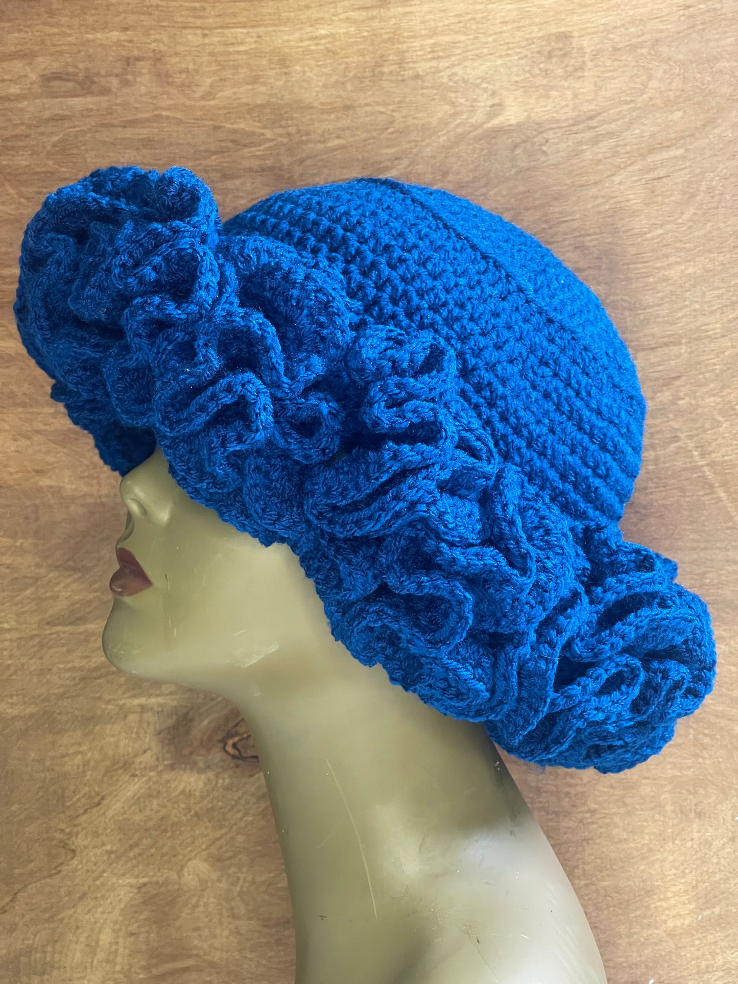 Ruffle Crochet Hat