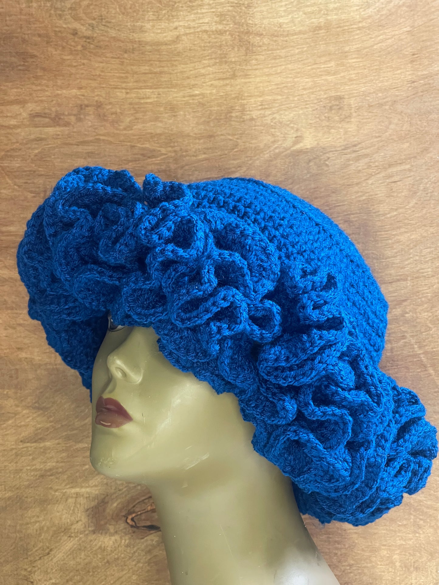 Ruffle Crochet Hat