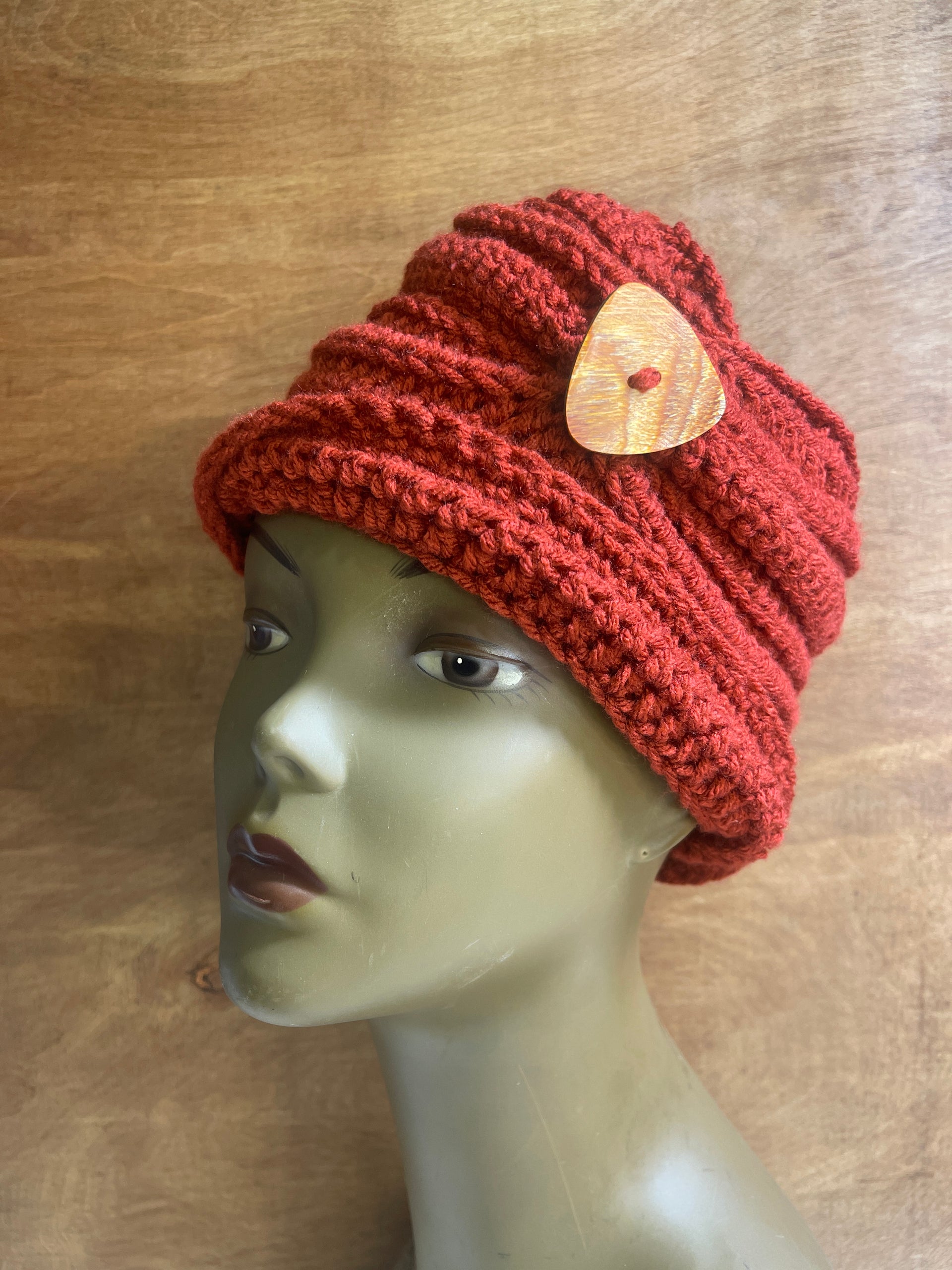 Beanie w/coconut button – Nan'Chang Creationz