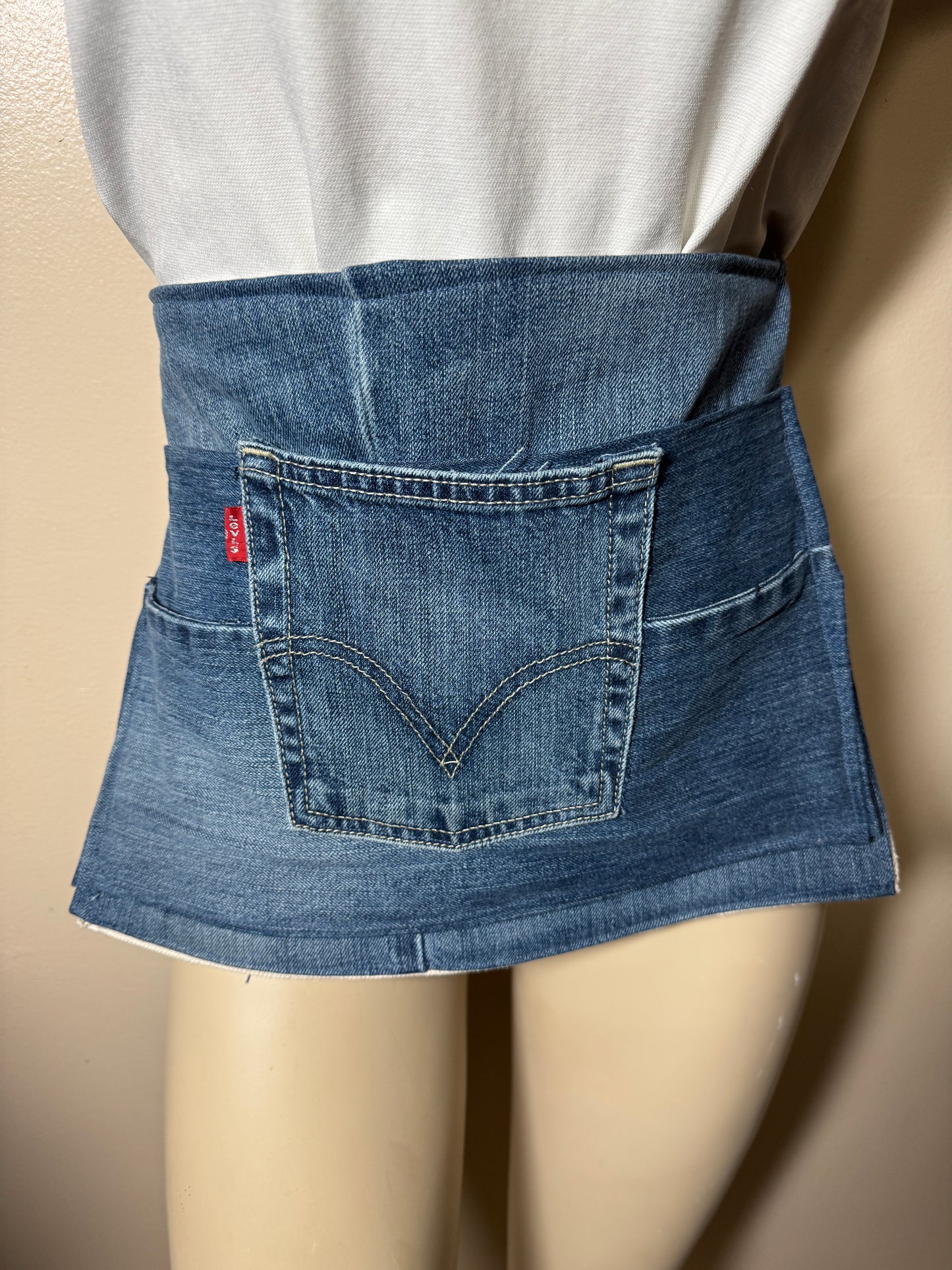 Recycled Denim Gardener/Farmer Apron - Tool