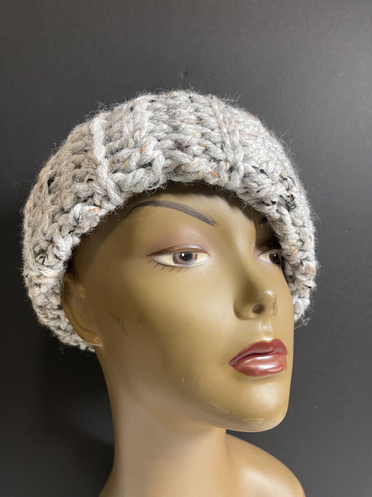 L Gray Chunky Hat